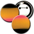 3" Diameter Button w/ Changing Colors Lenticular Effects - Pink/Yellow/Black (Blank)